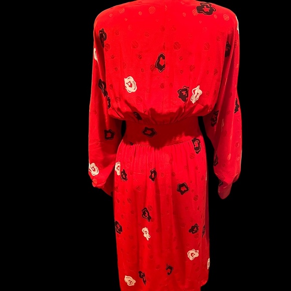 Vintage 80's Adele Simpson 100% Silk - Picture 2 of 7